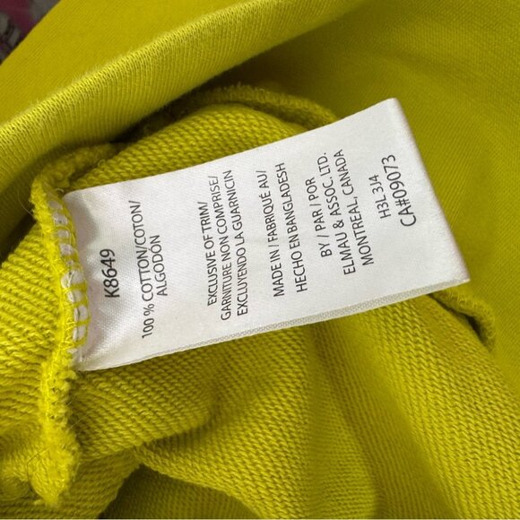 Kangol sweater zip up lime green yellow hoodie zipper cute luxe comfy lounge - Picture 7 of 8